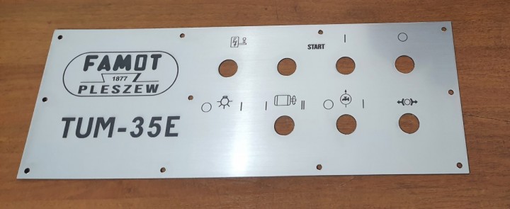Tokarka TUM-35E Tabliczka Sterowanie 